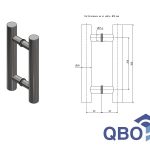 Barral Manijon Acero Inoxidable 38 X 300 Simple