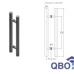 Barral Manijon Acero Inoxidable 38 X 600 Simple