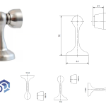 Reten Magnetico Para Puertas - Color Mate Qbo