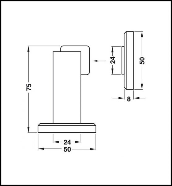 Tope Reten Magnetico Para Puerta Dise?o - Imagen 3