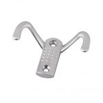 Percha Estilo Doble Cromo Pulido Punteada