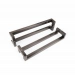 Manijon Desplazado Cuadrado Para Puerta Vidrio Blindex