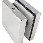 Union Central (de Cuadrante) Para Pa?os Fijos De Cristal (inox)