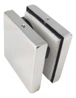 Union Central (de Cuadrante) Para Pa?os Fijos De Cristal (inox)