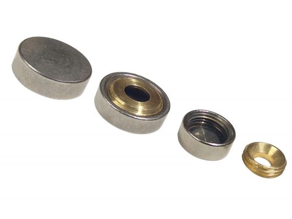 EMB1.jpg Embellecedor Tapa Terminacion De Tornillo Bronce 14mm (x10u) - Imagen 2