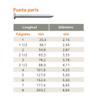 Clavo Punta Paris 151 Mm X Kg