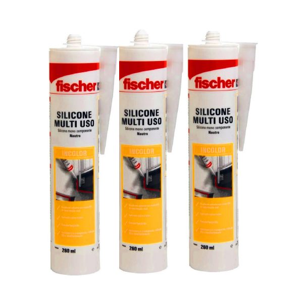 Silicona Sellador Neutra Multiuso 260 Ml Fischer - Imagen 3