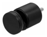 Inserto Boton Separador P/ Paño Fijo Vidrio 38×35 Mm Baranda Negro