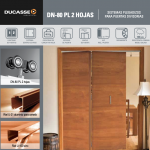 Kit Puerta Plegadiza Ducasse DN-80 PL (2 hojas)