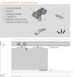 Kit Ducasse DN-80SR Para Puertas y Portones Colgantes - Imagen 2