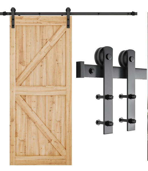 Hoja Adicional Para Puerta Granero Negro Epoxi - Imagen 2