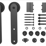 Hoja Adicional Para Puerta Granero Negro Epoxi