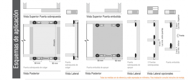 kit Ducasse AL 1540 Para 1 Puerta Corrediza - Imagen 3