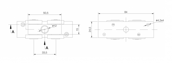 Carro doble 164 Bis De Acero - Imagen 2
