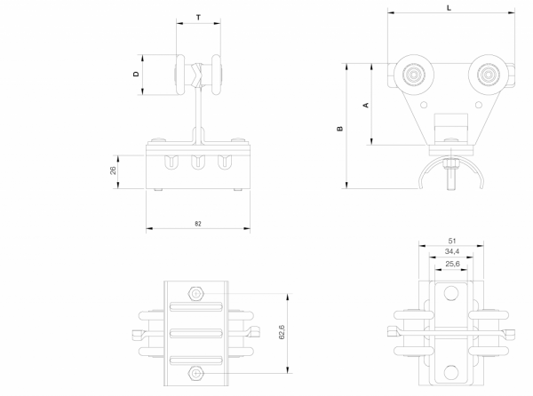 Carro Porta Cables Intermedio Arena Art.532 - Imagen 3