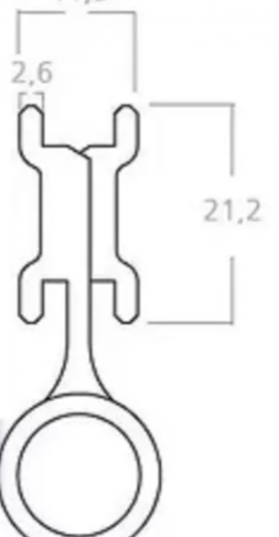 Bisagra H33 Para Aberturas De Aluminio - Imagen 5