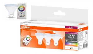 PACK LAMPARA RGB LED DICROICAS16 GU10 C/C REMOTO
