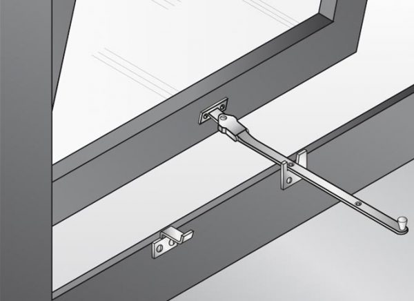 Brazo de empuje zincado de 20cm - Imagen 2