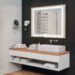 Espejo Hafele Aquasys multifuncional de 90cm x 90cm