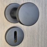 Pomo Doble Balancín k002 De Acero Inoxidable k200 Negro Satinado