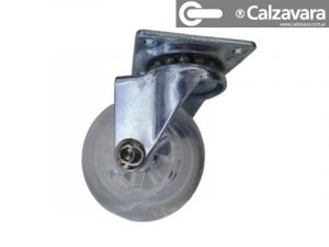 Rueda De Silicona Transparente 50mm Muebles Cajoneras