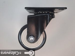 Rueda Giratoria Poliuretano De 75mm Reforzada Con Freno