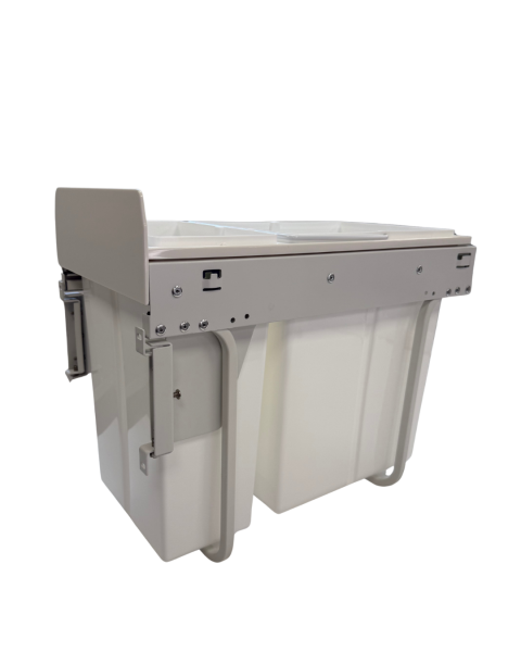 Cesto Residuos Extraible Doble Reciclaje De 30l Bajo Mesada - Imagen 2