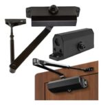 Cierra Puerta Brazo Hidraulico Negro Aereo 60 Kg A 80 Kg