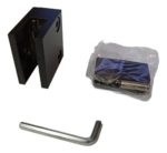 Fijación Recta Acero Inox Negro Paños Fijos Vid/cristal