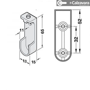 Soportes Mixtos Para Armario Placard Cromados QBO