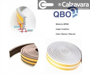 Burletes Para Puertas Y Ventanas QBO Tipo E Ahorro Energía