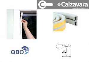 Burletes Para Puertas Y Ventanas QBO Tipo D Ahorro Energía