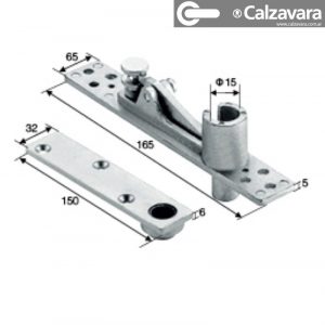 Kit Herrajes Cierrapuerta Piso Compatible Superfren Hafele