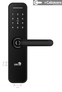 Cerradura Inteligente Digital QBO H5b-tb Negra Bluetooth