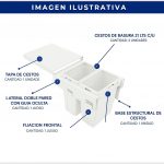 Porta Residuo High Guia con Cierre suave Slim - Imagen 3