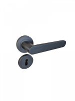 Manija Doble Balancin L907 Con Bocallave Aluminio Negro