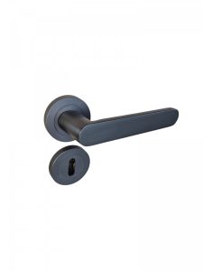 Manija Doble Balancin L907 Con Bocallave Aluminio Negro