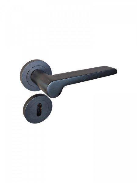 Manija Doble Balancin L920 Con Bocallave Aluminio Negro - Imagen 3