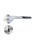 Manija Doble Balancin L920 Con Bocallave Aluminio Satinado
