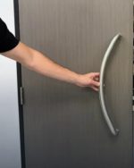 Manijon Desplazado De 600 Mm Acero Inox Vidrio Modena A30 Gris