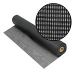 Tejido Mosquitero De Aluminio 1mt X 30mt Color Negro Aluminio