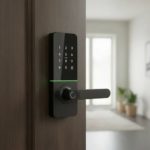 Cerradura Digital Qbo Para Oficina Contol De Acceso Wifi Color Negra