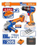 Combo Taladro Atornillador + Amoladora 20v Wadfow Brushless Agregar a favoritos