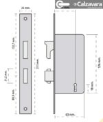Cerradura Prive 120 Zinc - Imagen 2