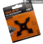 Llave Para Mandril Cruz 4 En 1