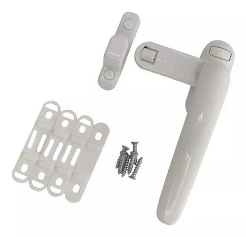 Aldaba Manija Aluminio Ventana De Abrir Cp25 Falleba Modena Blanco