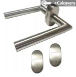 Manija Doble Balancin SA03 Angosta Horizontal Acero Inoxidable