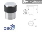 Tope Para Puerta Cilindrico De Aluminio Qbo Circular / Cromado - Imagen 2