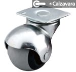 Rueda de Goma Gris con Basede 40mm - 20Kg