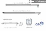 Brazo Extensible Tensor Soporte Inox. P/ Mampara 40 A 60 Cm Oblicuo / Inclinado